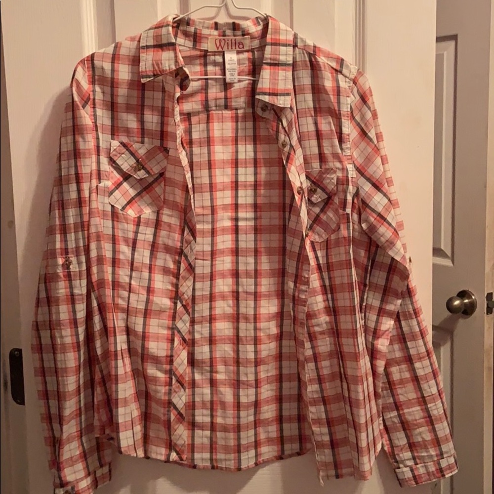 Plaid button up flannel